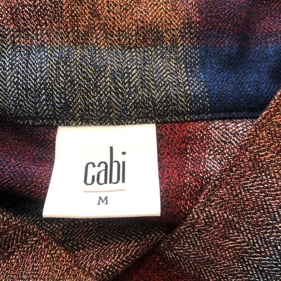 CAbi Collage Coastal Cowgirl, Pearlcore Plaid Jacket Size M - Picture 9 of 16